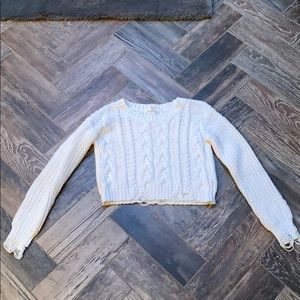 Garage white sweater